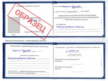 Обучение Экстрагировщик пектина